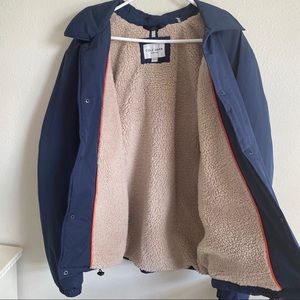 Cole Haan Faux Shearling Lined Coach Jacket XL